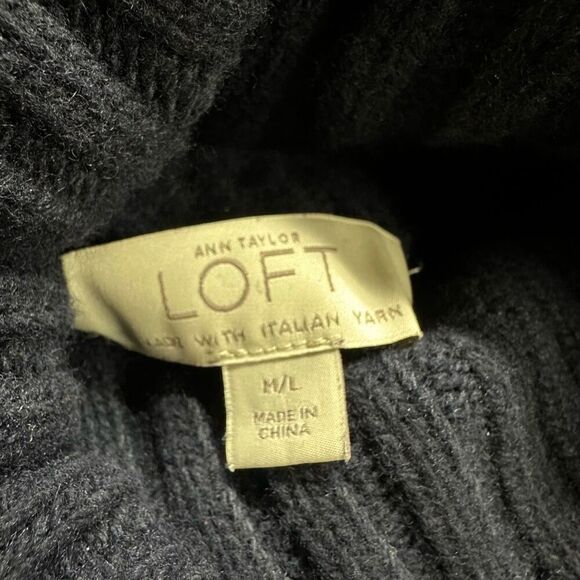 Loft Turtleneck Tie-Side Poncho - Picture 5 of 11